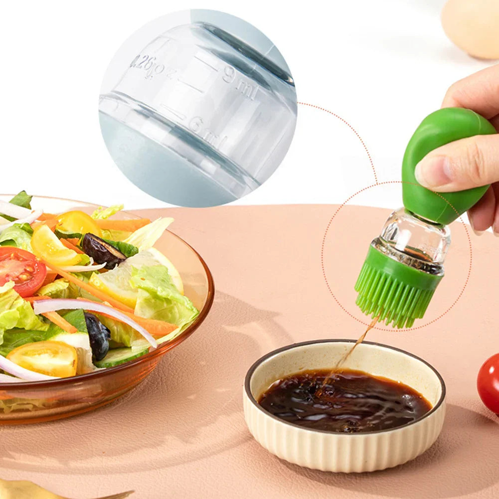 BBQ Tool Oil Bottle With Silicone Brush Oil
