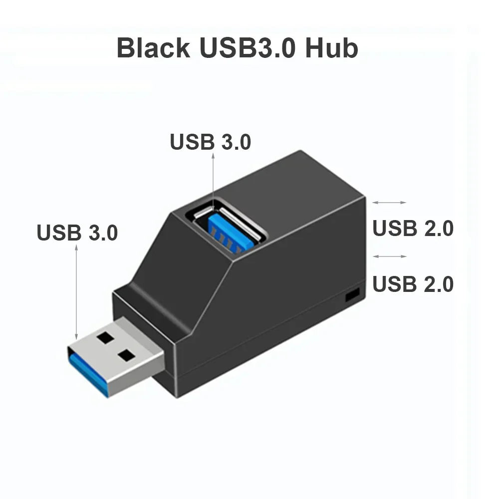 USB 3.0 Hub 3 Ports Fast Data Transfer