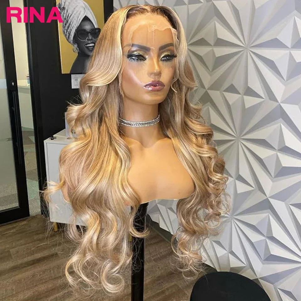13x6 Ombre Blonde With Root Glueless Colored Lace