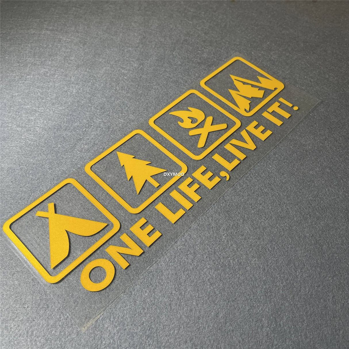 One Life Live it Camping Outdoor Enthusiast Car