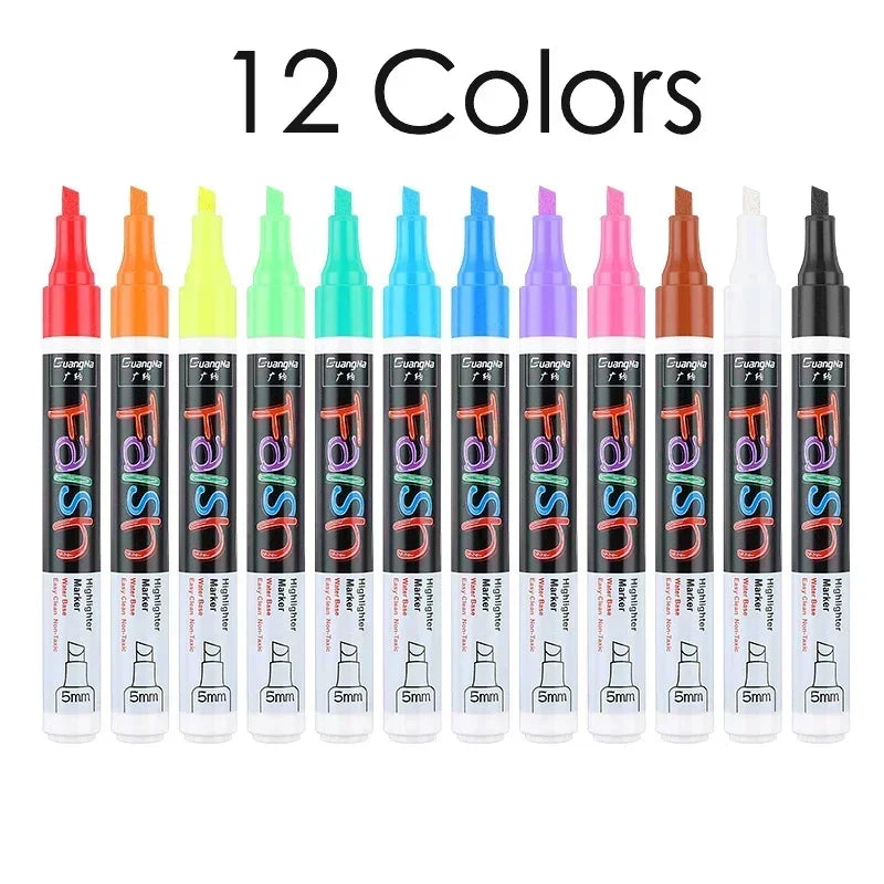 Chalk Marker Pen Erase Markers 5mm Tip Reversible