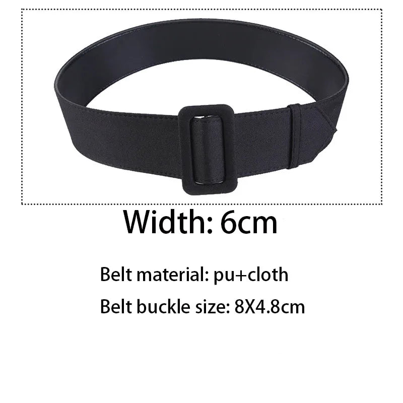 Width 2cm/4cm/6cm Women's Belt Fashion Casual Simple All-match