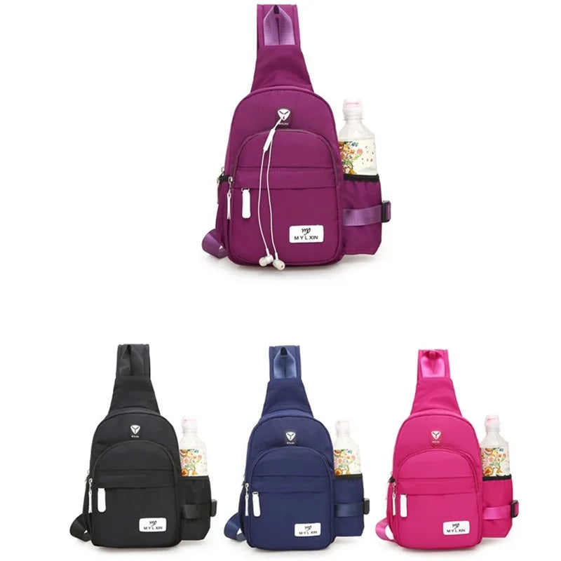 Men Women Polyester Shoulder Bags Outdoor Nylon Fanny