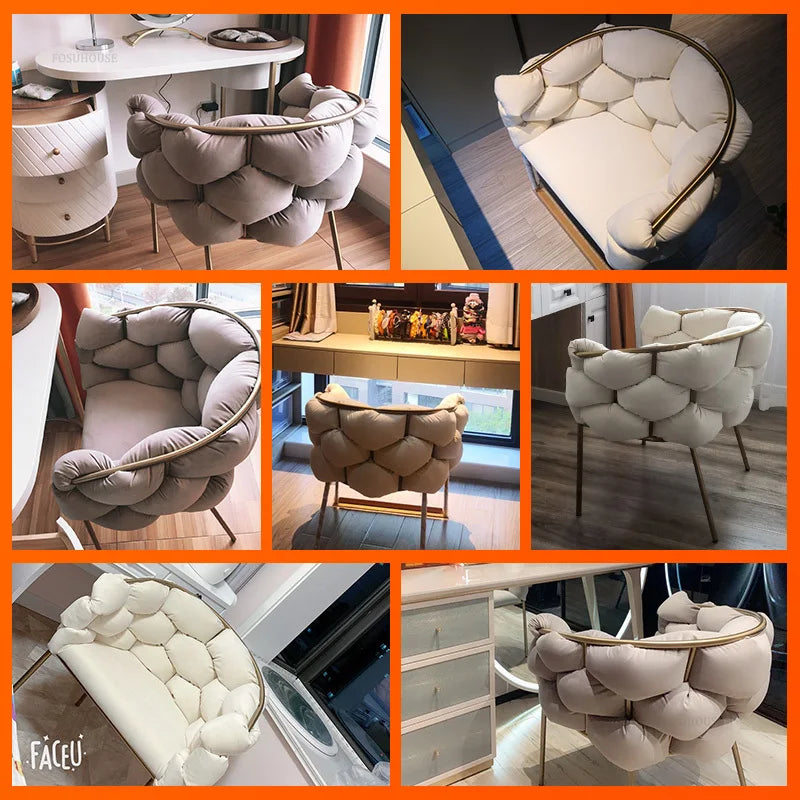 Nordic Metal Living Room Chair for Living Room