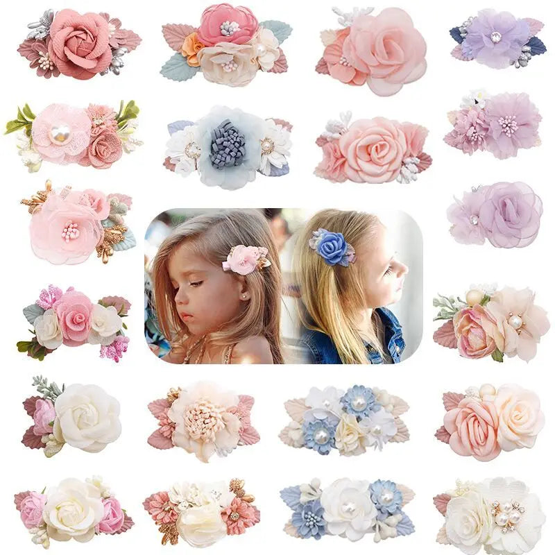 Baby Accessories Princess Flower Hairpins for Baby and