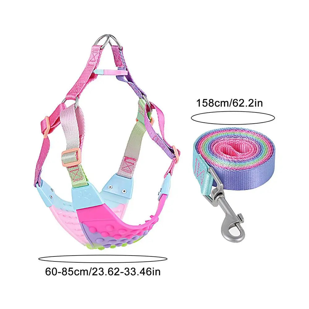 Dog Vest Harness Pug Outdoor Walking Leash Harness
