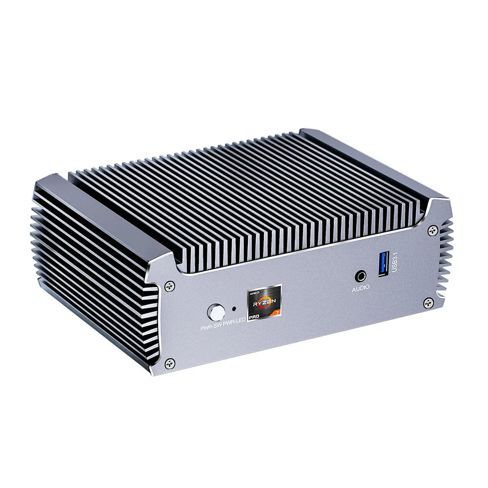 KINGNOVY Fanless AMD Mini PC Ryzen 7 5800U