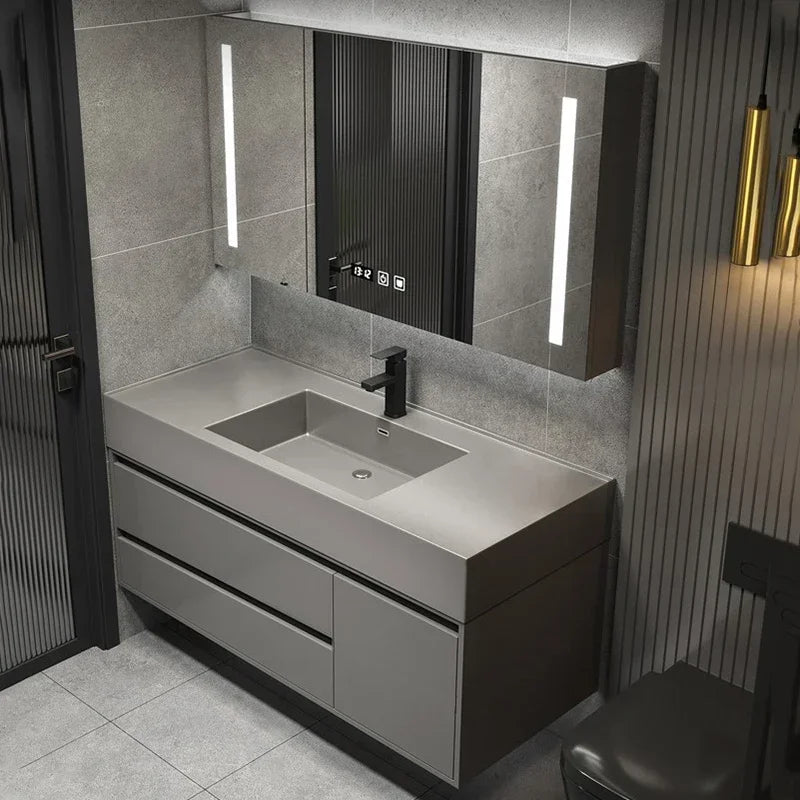 Toilet Vanity Wall Bathroom Cabinets Drawer Wall Washbasin