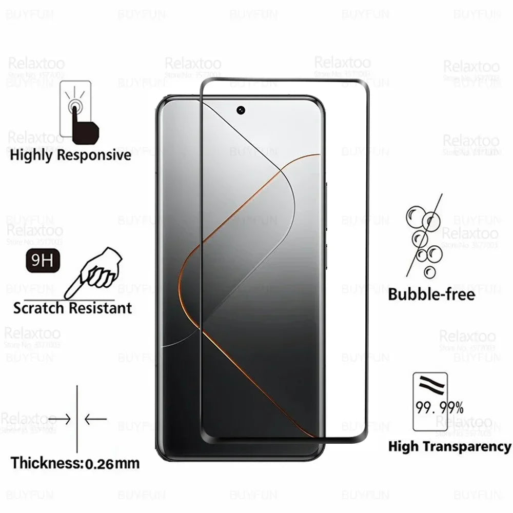 4-in-1 Curved Protective Film For Xiaomi 14 Pro