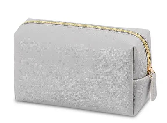 Personalized Embroidery Small Makeup Bag PU Leather Travel