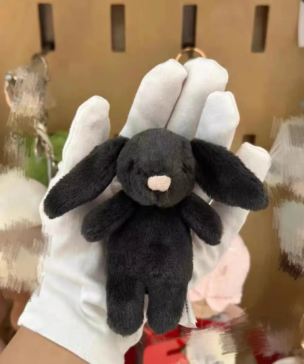 Stuffed Animals Cute Cartoon Rabbit Keychain Love Pompom