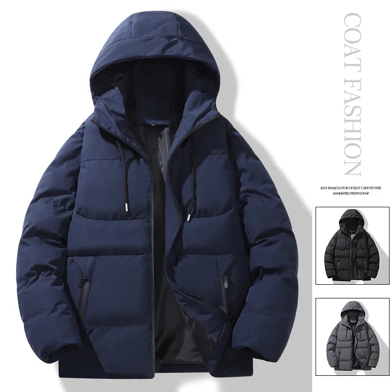 UETEEY Winter Windproof Warm Men Down Jacket Thicken
