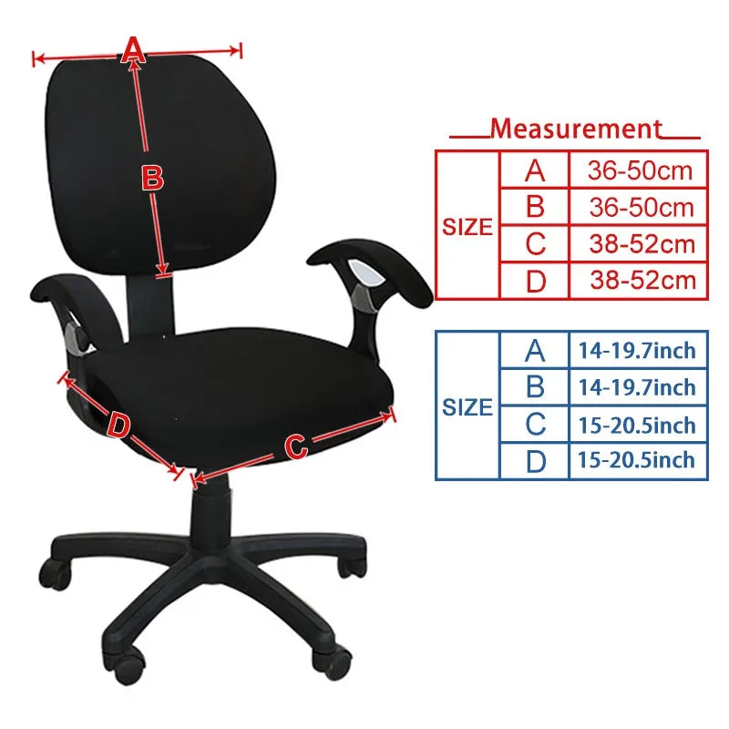 Universal Office Chair Cover Split Armchair Cover Stretch