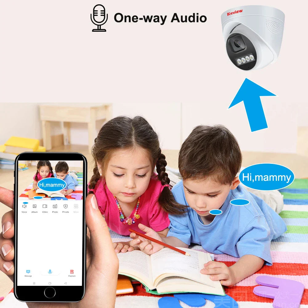 4K 8MP POE IP Camera Audio H.265 Onvif
