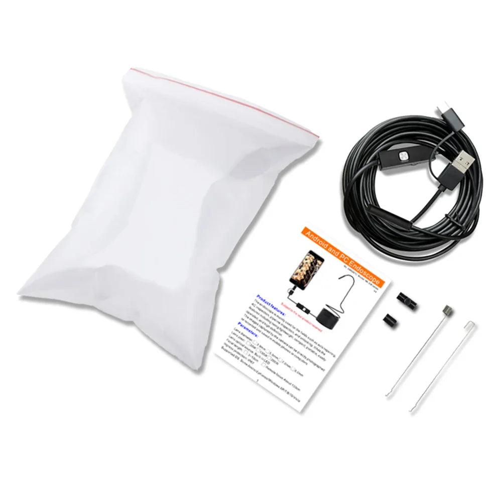 7mm Android Industrial Endoscope Camera IP67 Waterproof 3IN1