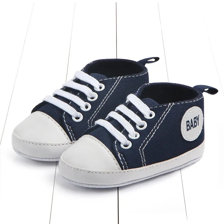Baby Canvas Classic Sports Sneakers Newborn Baby Boys