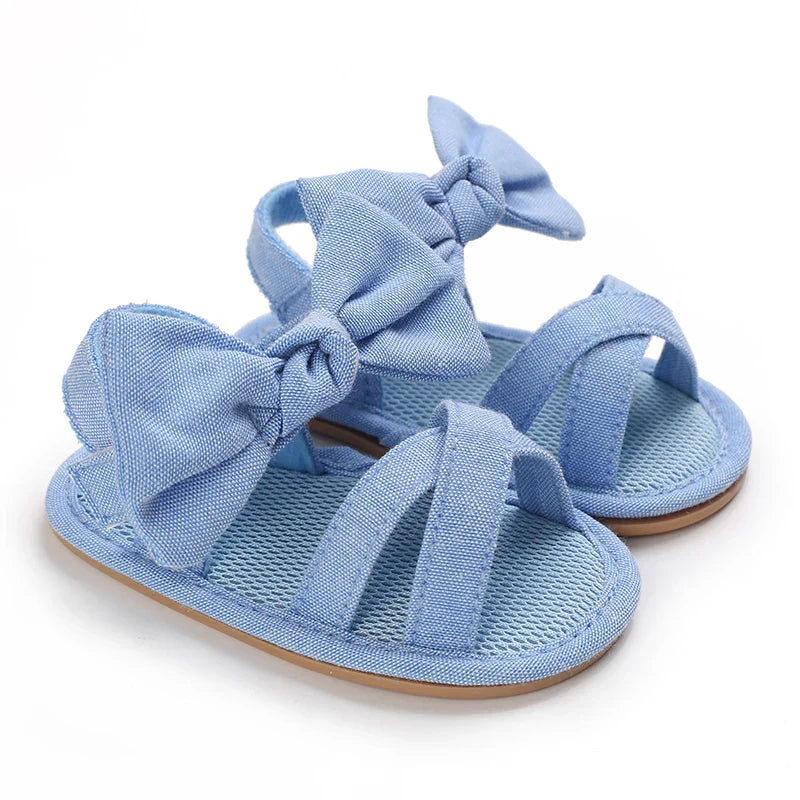 Girls' sandals Bowknot pearl sandals Children's sandals Toddler