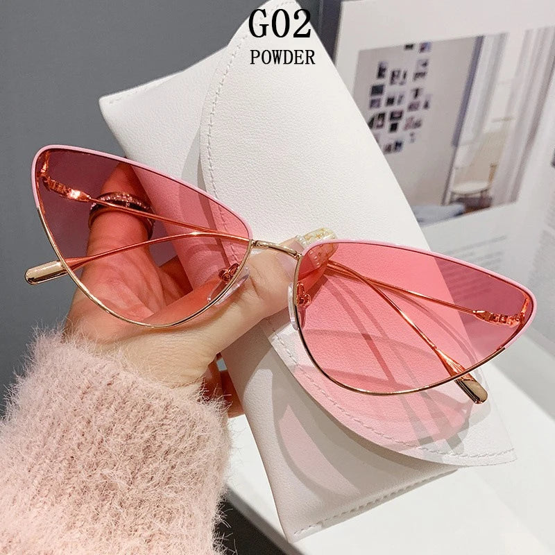 New Cat Eye Sunglasses Women Trendy 2023 Vintage