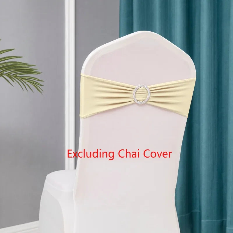 10pcs/lot Stretch Lycra Spandex Chair Covers Bands