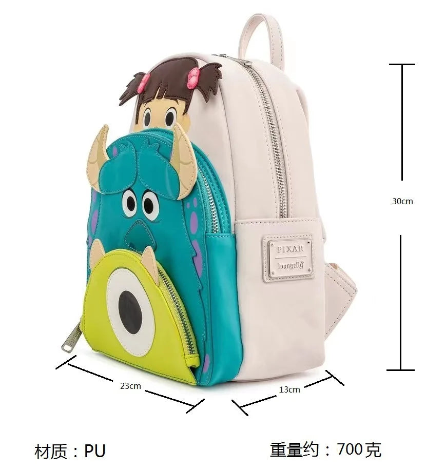Disney Monsters University Pu Leather Panel Women's Backpack