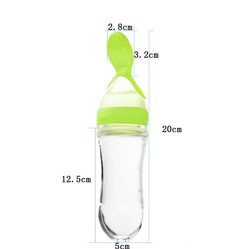 Baby Spoon Bottle Feeder Dropper Silicone Spoons for