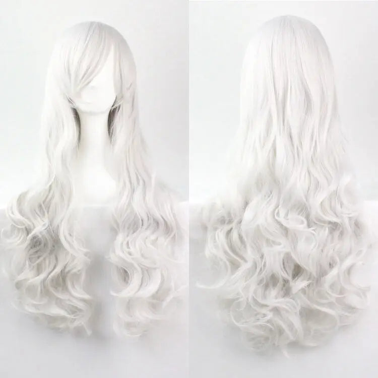 Lady 80cm Long Curly Wigs Fashion Cosplay Costume