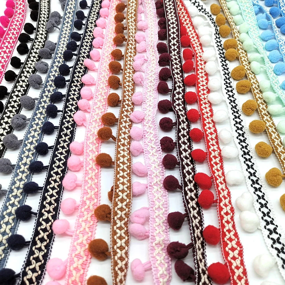 10yards Pom Pom Trim Lace Fabric Sewing Accessories