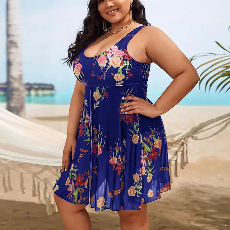 Women Floral Plus Size Bikini Printed Sexy Swimwears