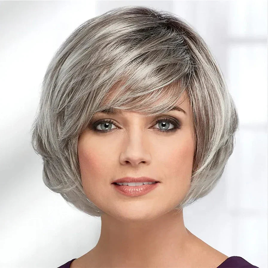 HAIRJOY Synthetic Hair Women Short Straight Ombre Bob