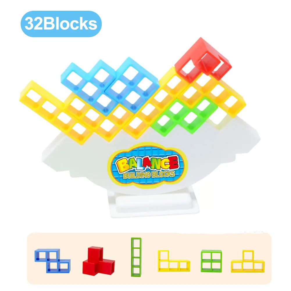 16-48 Blocks Building Block Brick Toy Balance Stacked
