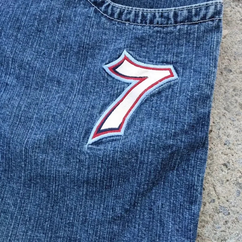 Streetwear JNCO Shorts Y2K New Harajuku Dice 7