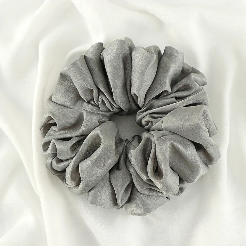 Big Size Shiny Chiffon Scrunchies for Muslim Women
