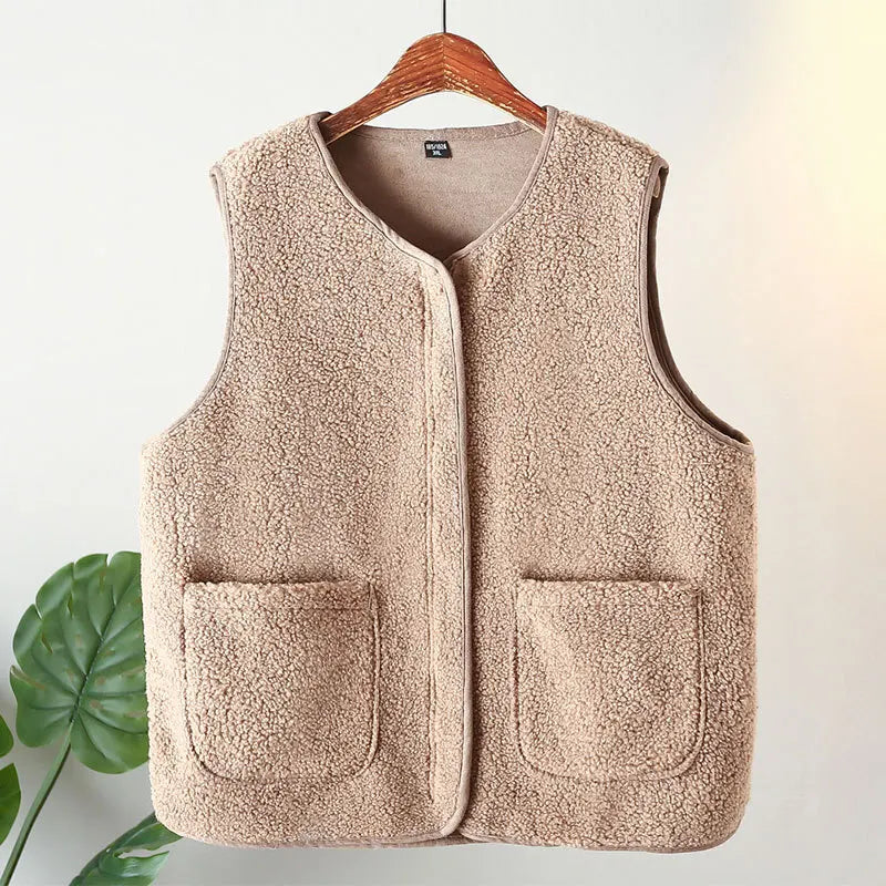 Womens Plus Size Fleece Jacket Autumn Casual Clothing