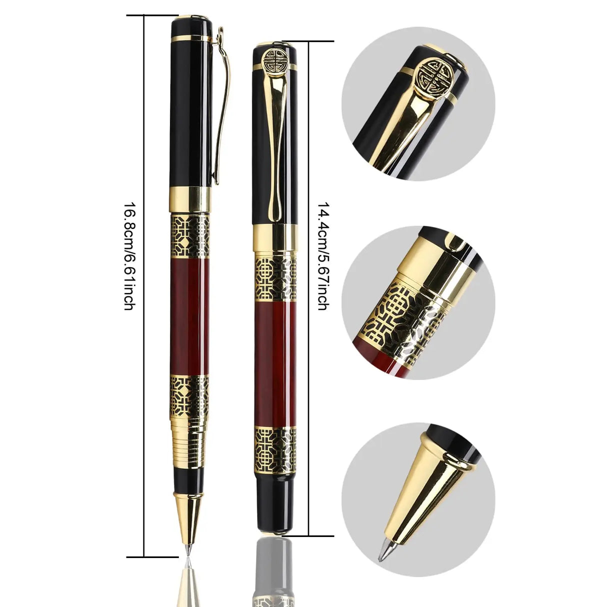 Retro Metal Fountain Pen F Nib Classic Design