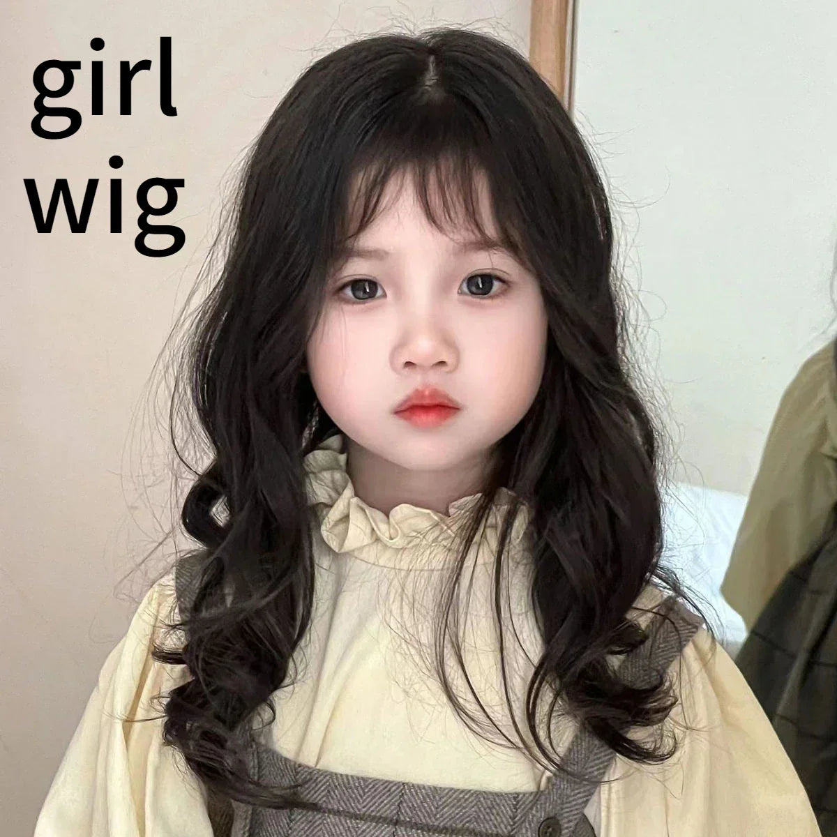 Baby Wig Toupee for Girls Children's Wavy Long