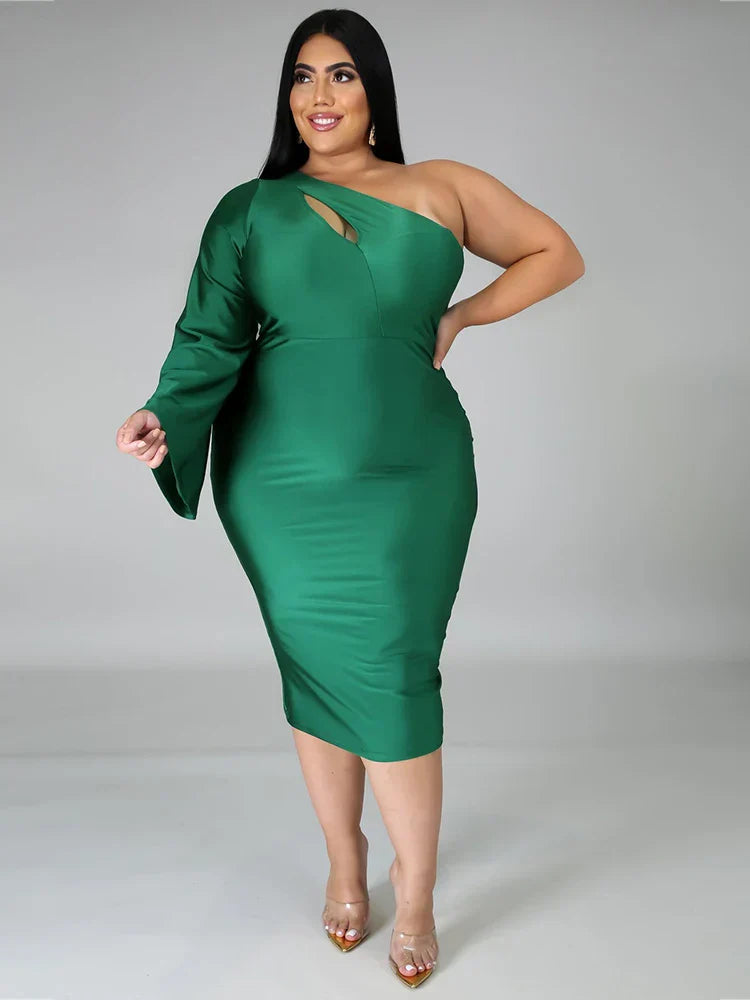 Sexy Dress Women Plus Size Party Elegant One