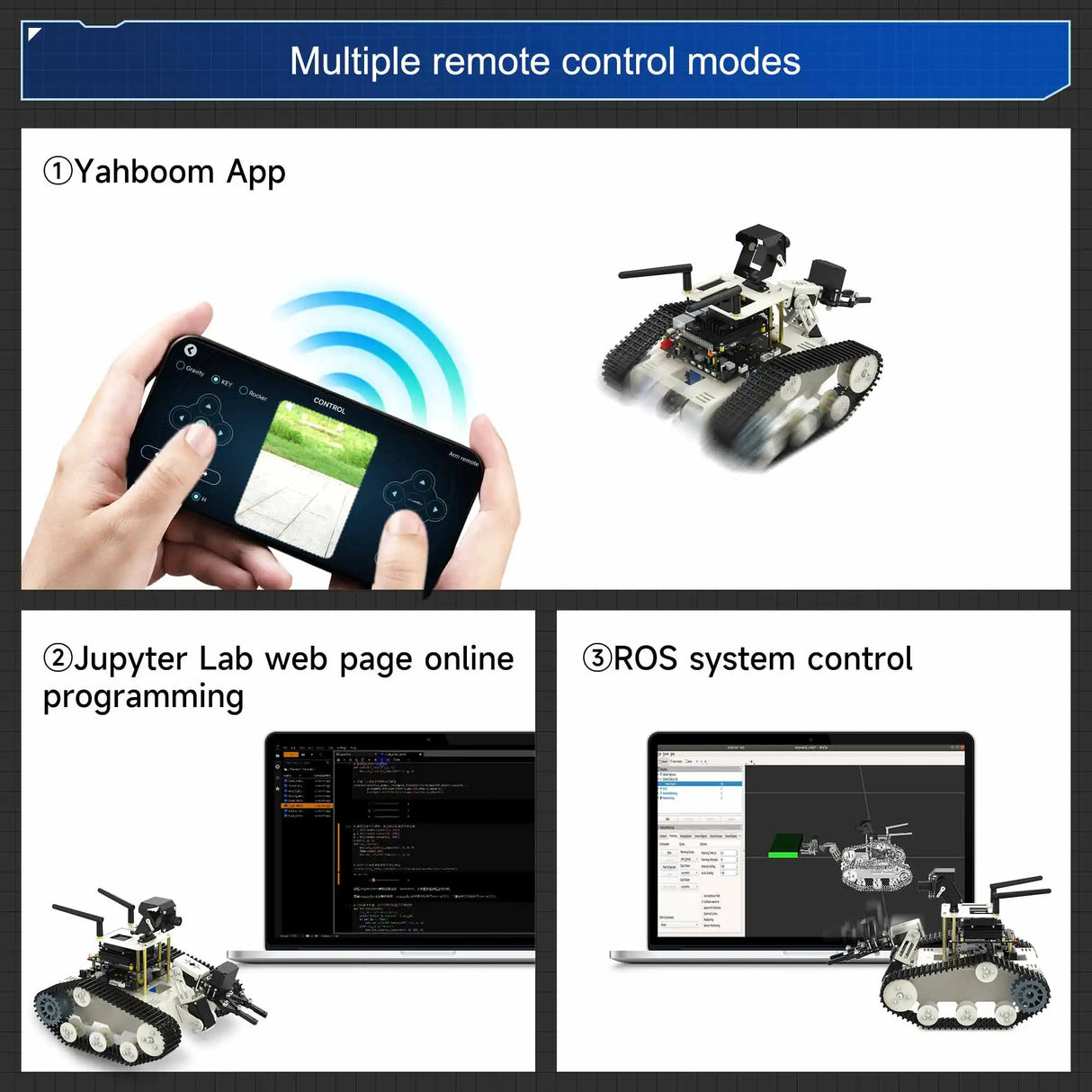Transbot SE ROS Robot AI Vision Tank Car