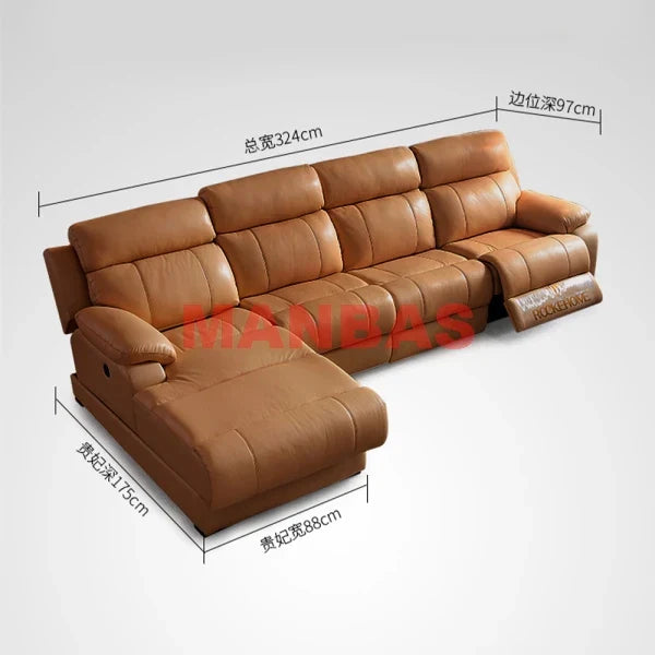 Tech Smart Electric Reclining Sofa Set Functional Genuine
