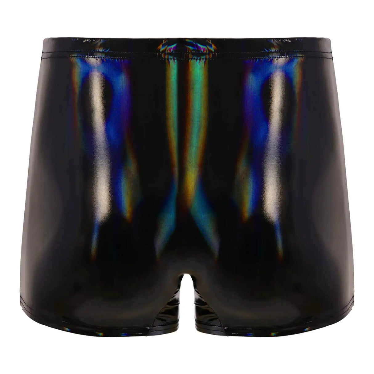 Sexy Mens Wet Look Patent Leather Boxer Briefs