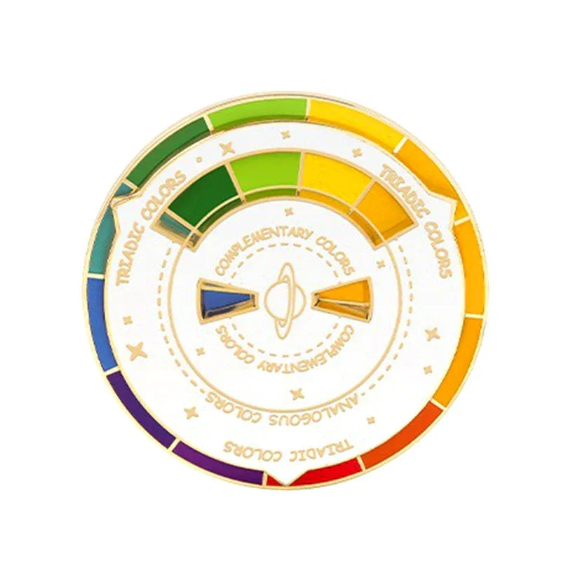 1 Pc Novelty Rotatable Palette Brooch Designer Artists