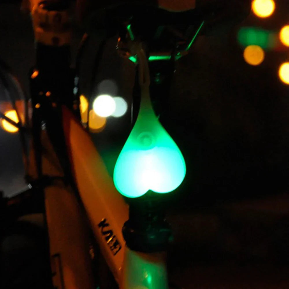 Bicycle Back Rear Tail LED Light Silicone Bike