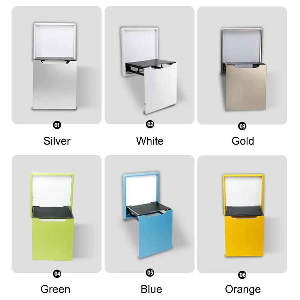 Wall Mounted Invisible Bathroom Stool Entrance-hall Folding Seat
