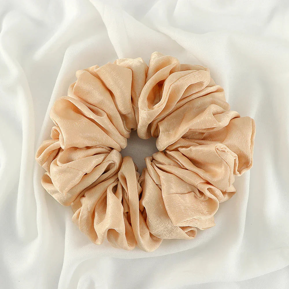 Big Size Shiny Chiffon Scrunchies for Muslim Women