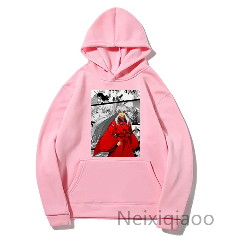 Plus Size 2023 Hot Anime Inuyasha Hoodie Women