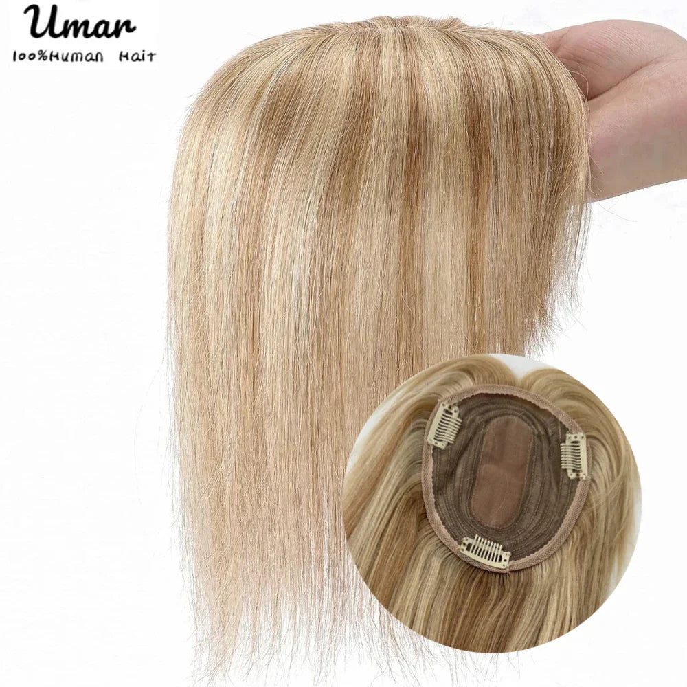 Hair Topper With Bangs Women 100% Human Hair