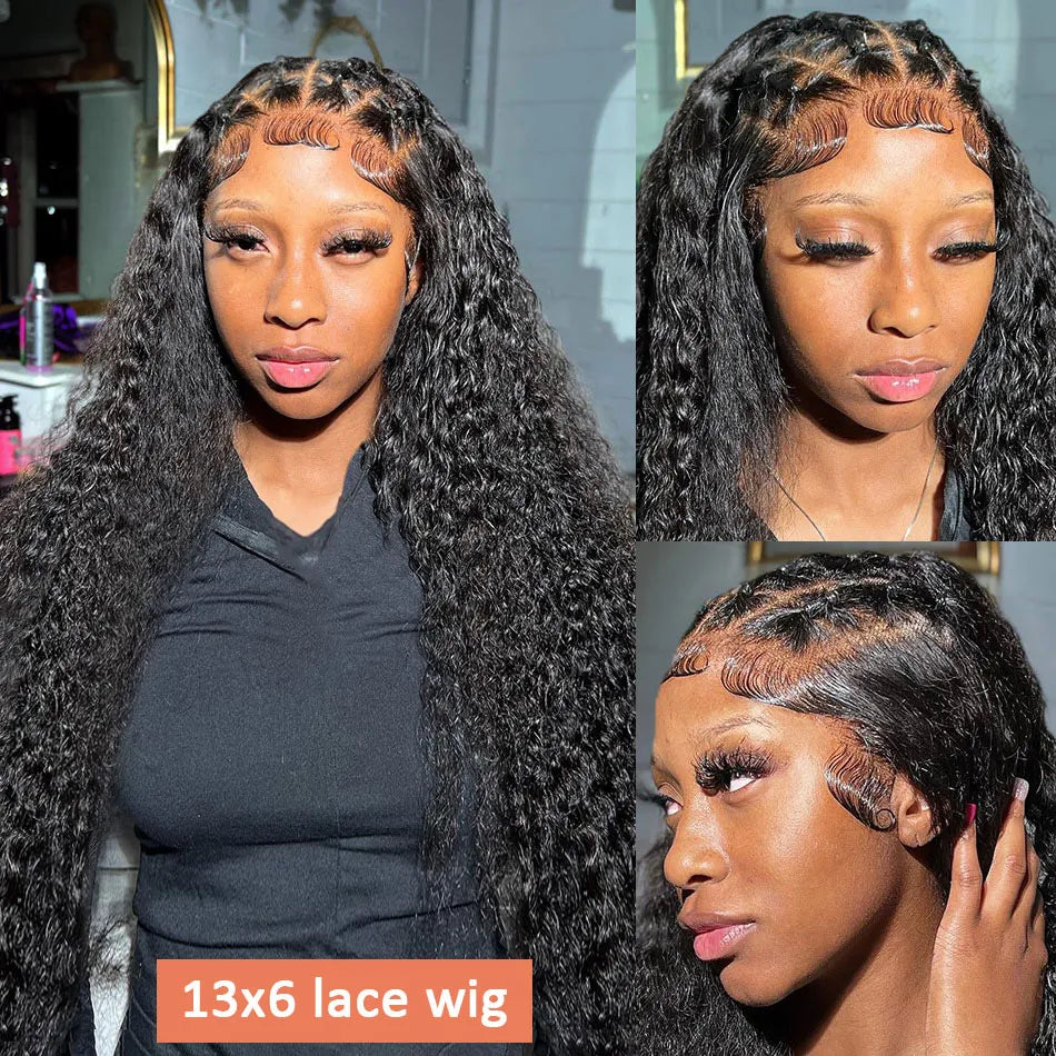 40 Inch Curly Lace Front Human Hair Wigs