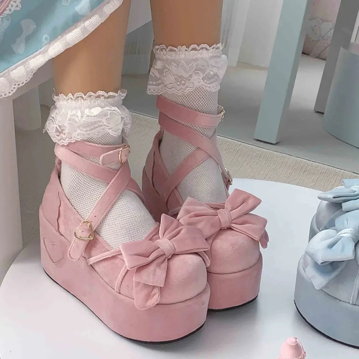 HEYDRESS Cosplay Sweet tea party Mandarin duck shoes