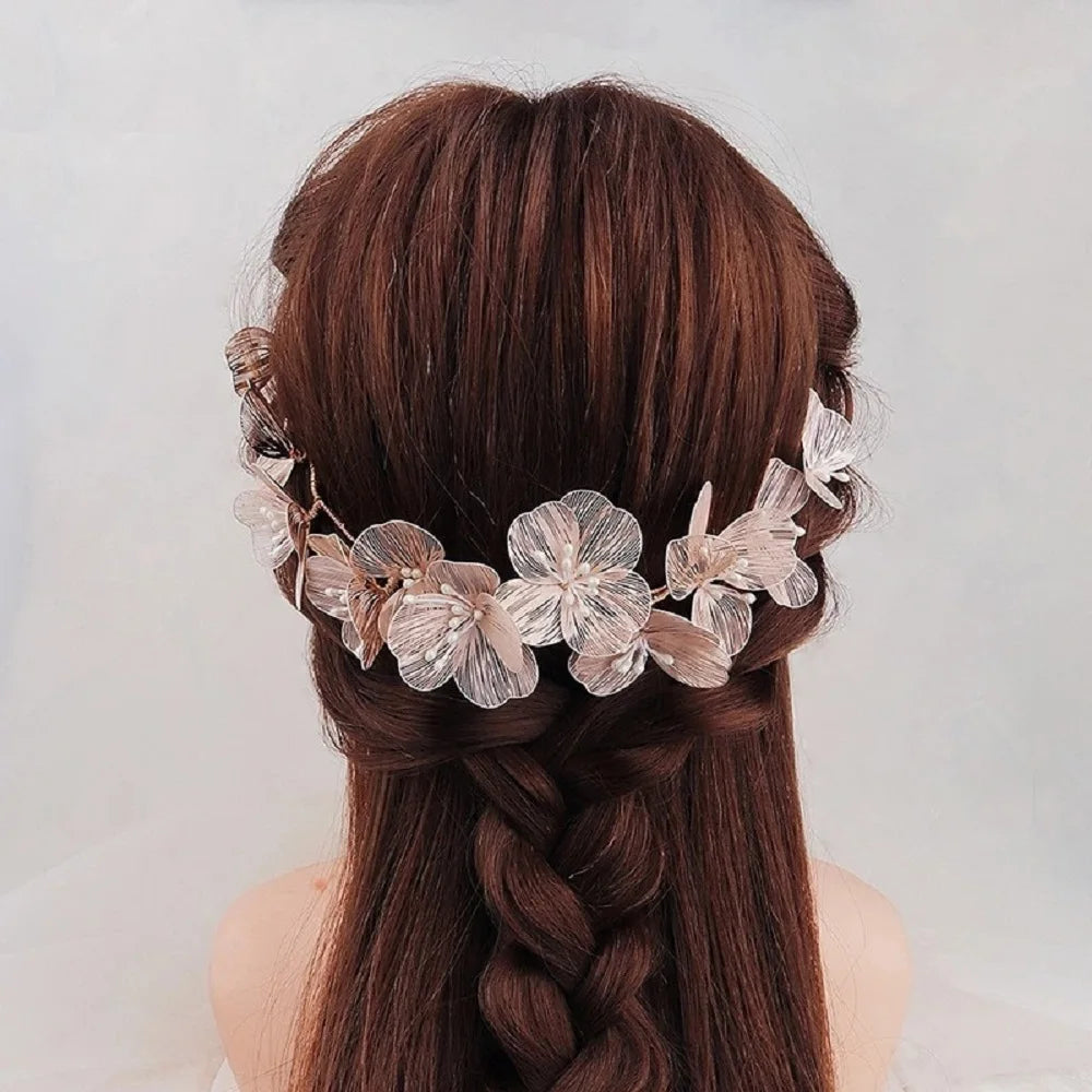Flower Wedding Hair Accessories Hairband Bride Tiaras For