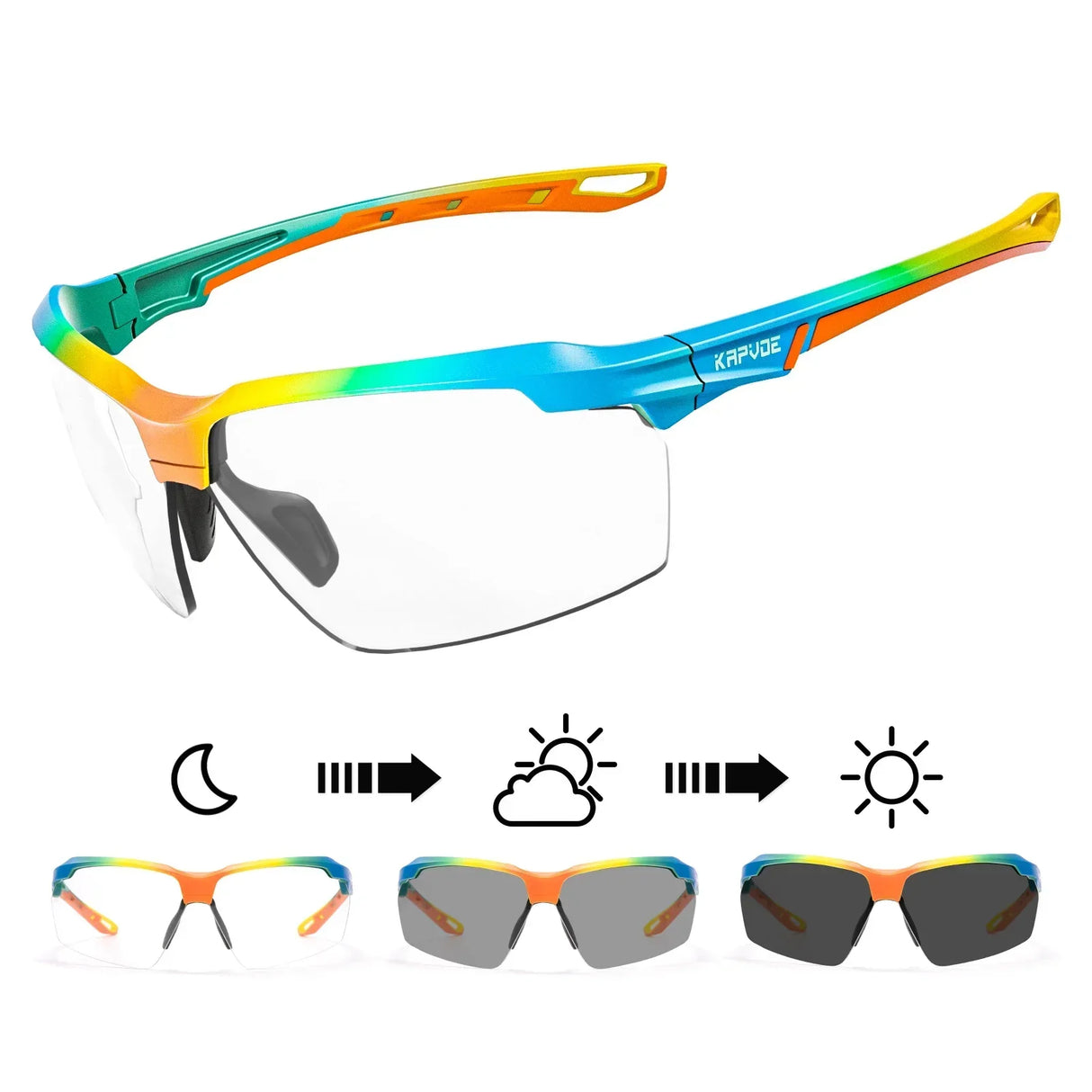 Kapvoe Photochromic Sunglasses Fashion Luxury Sunglasses for Driving