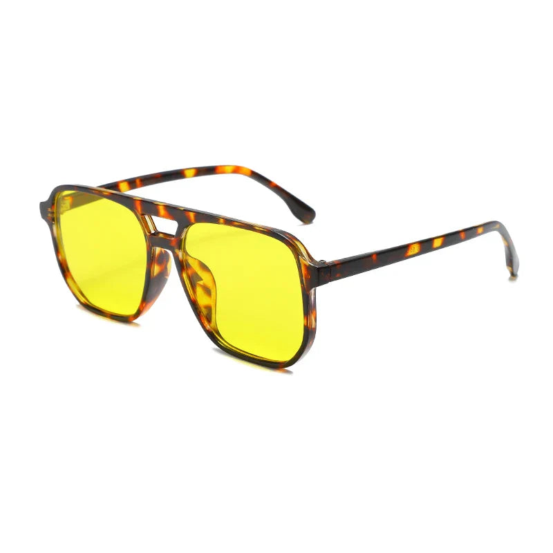 Longkeeper New Leopard Vintage 2024 Women Sunglasses Man